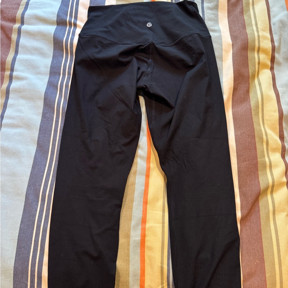 Lululemon Black Ribbed Leggings